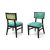 Sedia Nova Black Gold - Cushion Tiffany Blue