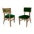 Sedia Nova Natural Chair Gold - Cushion Emerald Green