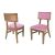 Sedia Nova Natural Chair Gold - Cushion Light Pink