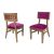 Sedia Nova Natural Chair Gold - Cushion Magenta