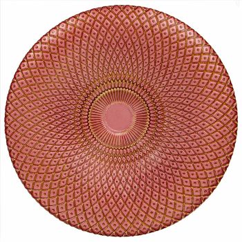 Harlequin Charger Plate (Pink)