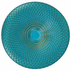 Harlequin Charger Plate (Aqua)