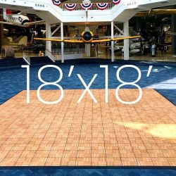 Dance Floor Parquet '3x3' (Snap Lock) 18x18