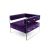 Crystal Armchair - Eggplant