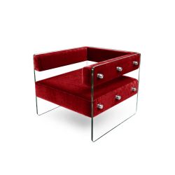 Crystal Armchair - Red
