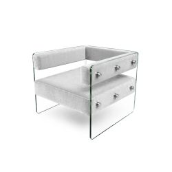 Crystal Armchair - White