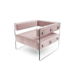 Crystal Armchair - Rose Gold