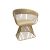 Reflection Accent Chair Art Deco Gold - Champagne Velvet