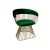 Reflection Accent Chair Art Deco Gold - Emerald Green Velvet