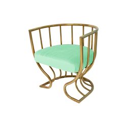 Reflection Accent ArmChair Tulip Gold - Mint Velvet