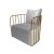 Reflection Accent Chair Bars Gold - White Velvet