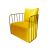 Reflection Accent Chair Bars Gold - Yellow Velvet