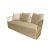 Reflection Accent Sofa Bars Gold - Champagne Velvet Reflection Accent Sofa Bars Gold - Champagne Velvet