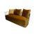 Reflection Accent Sofa Bars Gold - Gold Velvet