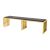 Reflection Bench Art Deco Gold - Black Velvet