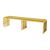 Reflection Bench Art Deco Gold - Gold Velvet
