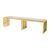 Reflection Bench Art Deco Gold - Ivory Velvet