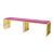 Reflection Bench Art Deco Gold - Magenta Velvet