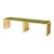 Reflection Bench Art Deco Gold - Moss Velvet