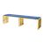 Reflection Bench Art Deco Gold - Royal Blue Velvet