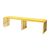 Reflection Bench Art Deco Gold - Yellow Velvet