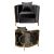 Reflection Chair Cirque Gold - Black Reflection Chair Cirque Gold - Black