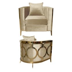 Reflection Chair Cirque Gold - Champagne