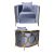 Reflection Chair Cirque Gold - Dusty Blue Reflection Chair Cirque Gold - Dusty Blue