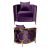 Reflection Chair Cirque Gold - Eggplant Reflection Chair Cirque Gold - Eggplant