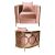 Reflection Chair Cirque Gold - Rose Gold