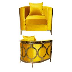 Reflection Chair Cirque Gold - Yellow