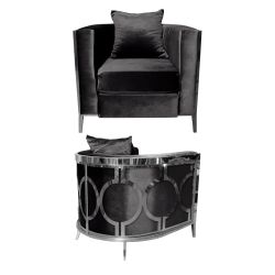 Reflection Chair Cirque Silver - Black