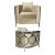 Reflection Chair Cirque Silver - Champagne Reflection Chair Cirque Silver - Champagne