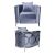 Reflection Chair Cirque Silver - Dusty Blue Reflection Chair Cirque Silver - Dusty Blue