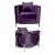 Reflection Chair Cirque Silver - Eggplant Reflection Chair Cirque Silver - Eggplant
