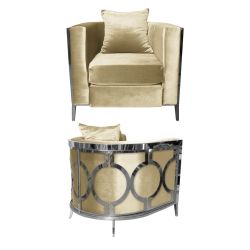 Reflection Chair Cirque Silver - Ivory