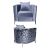 Reflection Chair Giraffe Silver - Dusty Blue