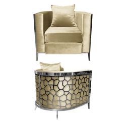 Reflection Chair Giraffe Silver - Ivory
