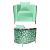Reflection Chair Giraffe Silver - Mint