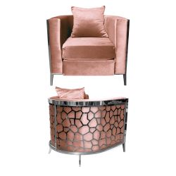 Reflection Chair Giraffe Silver - Rose Gold