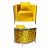 Reflection Chair Giraffe Silver - Yellow
