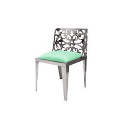 Reflection Chair Laser Cut Silver - Mint Velvet