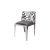 Reflection Chair Laser Cut Silver - Silver Velvet