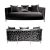 Reflection Giraffe Sofa SIlver - Black Velvet