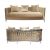 Reflection Giraffe Sofa SIlver - Champagne Velvet
