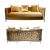 Reflection Giraffe Sofa SIlver - Gold Velvet
