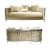 Reflection Giraffe Sofa SIlver - Ivory Velvet