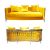 Reflection Giraffe Sofa SIlver - Yellow Velvet
