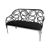 Reflection Loveseat Butterfly Silver - Black Velvet