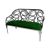 Reflection Loveseat Butterfly Silver - Emerald Green Velvet